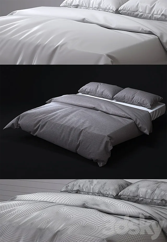 Bed set 3DModel