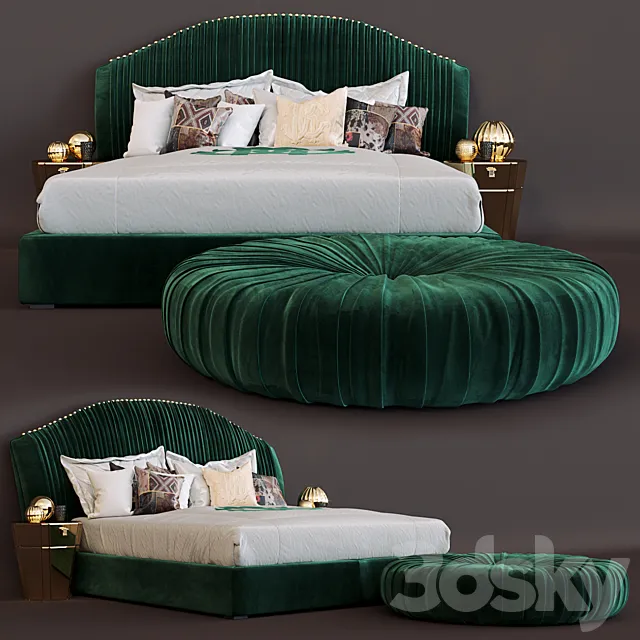 Bed Sharpei Roberto Cavalli 3DModel Bed Sharpei Roberto Cavalli 3DModel