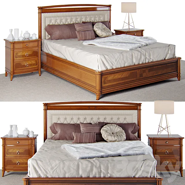 Bed Signorini & Coco – Carlotta 3D Model Bed Signorini & Coco – Carlotta 3D Model