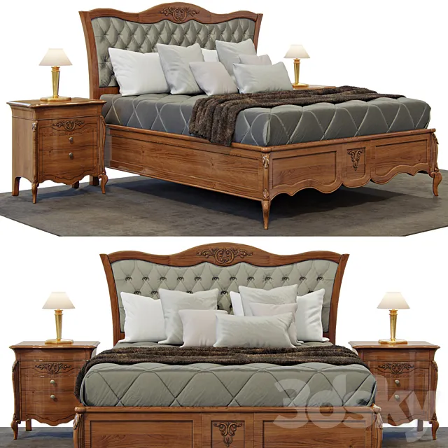 Bed Signorini & Coco – Certosa 3D Model Bed Signorini & Coco – Certosa 3D Model