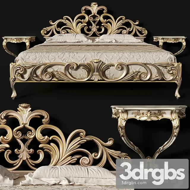 Bed silvano grifoni letto 2321 2 3D Model Download
