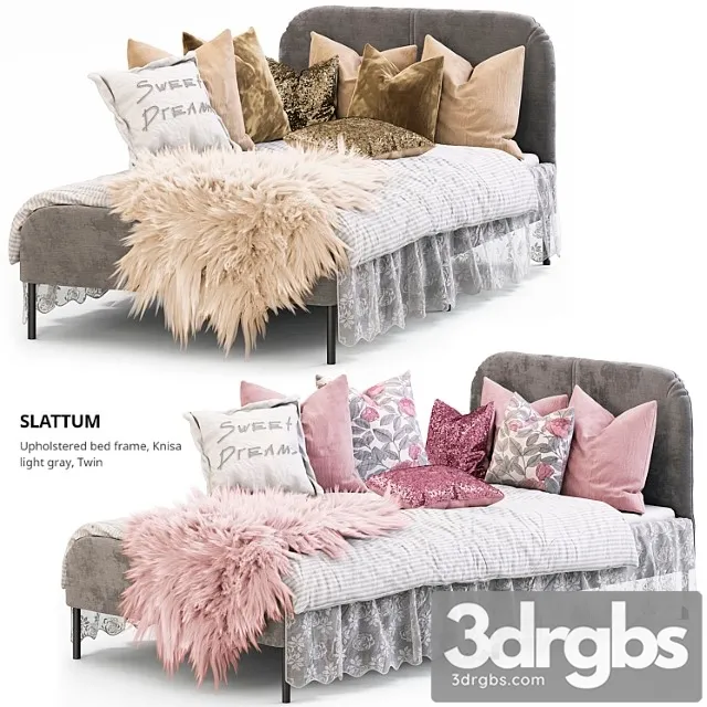 bed Slattum Ikea 3D Model Download