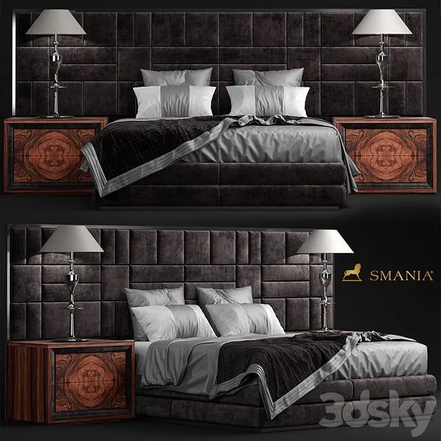 Bed smania Caesar Train 3D Model Bed smania Caesar Train 3D Model