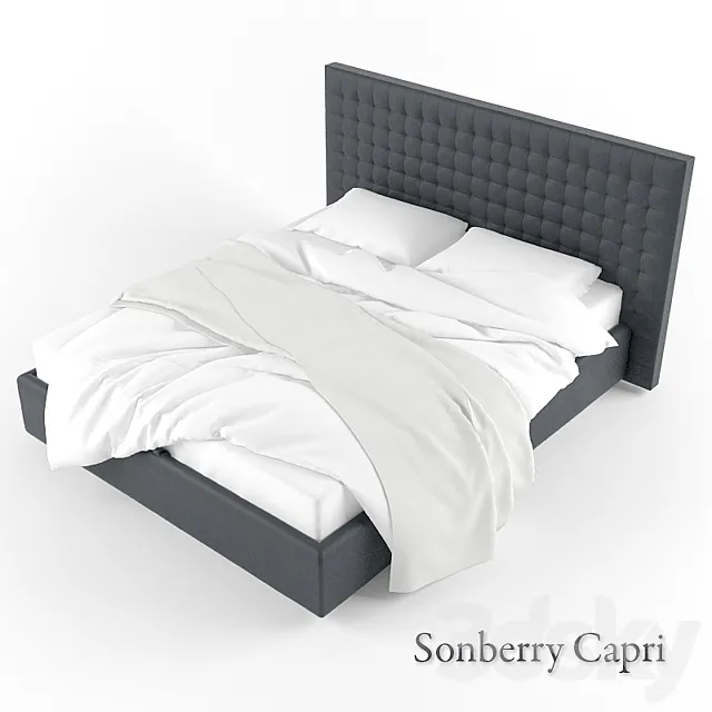 Bed Soberry Capri 3D Model