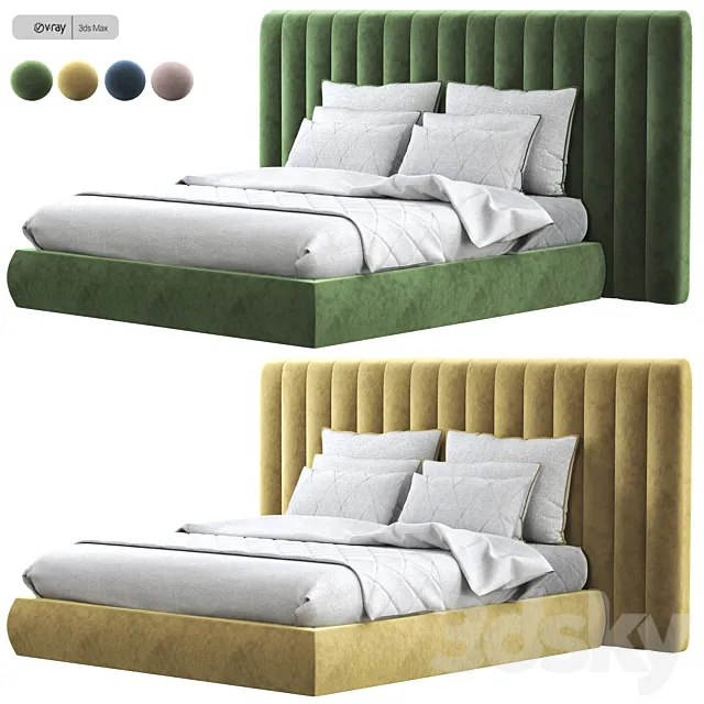 Bed softy modern design 3DModel