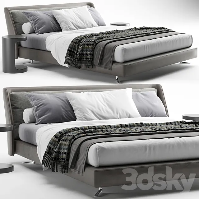 Bed spencer minotti 3DModel Bed spencer minotti 3DModel