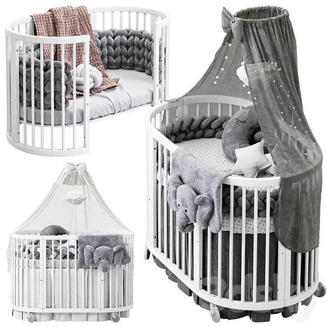 bed Stokke Sleepi 3DModel bed Stokke Sleepi 3DModel