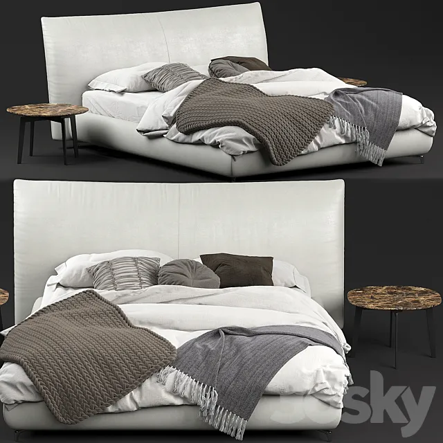 Bed Suite Alivar 3D Model