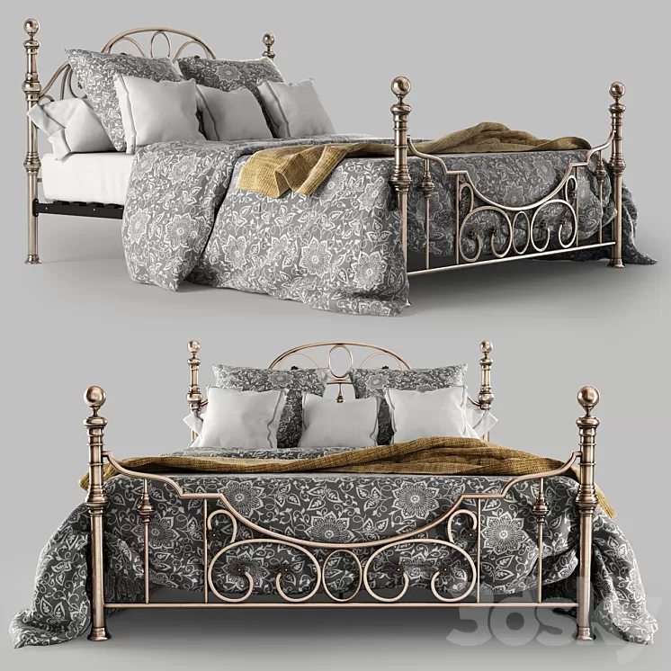 Bed Tetchair VICTORIA 3D Model