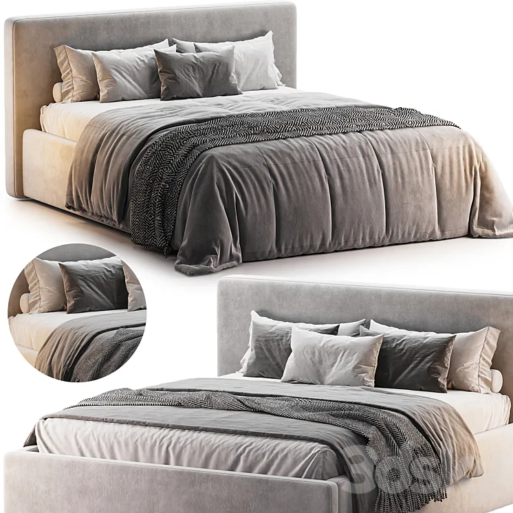 Bed Tokio 3D Model Free Download