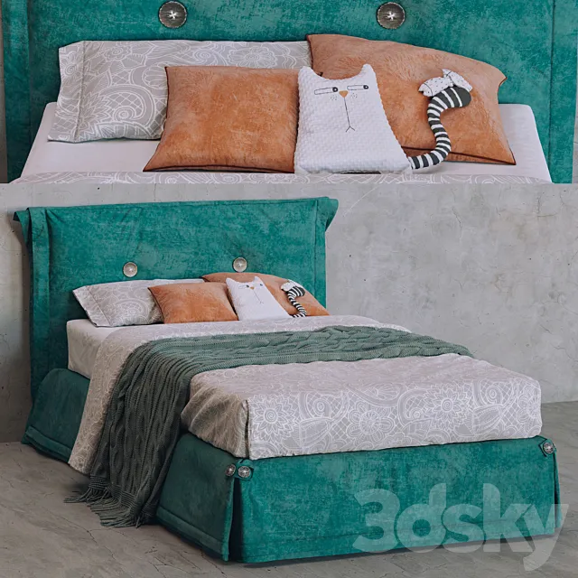 Bed Tomasella Amami 3D Model Bed Tomasella Amami 3D Model