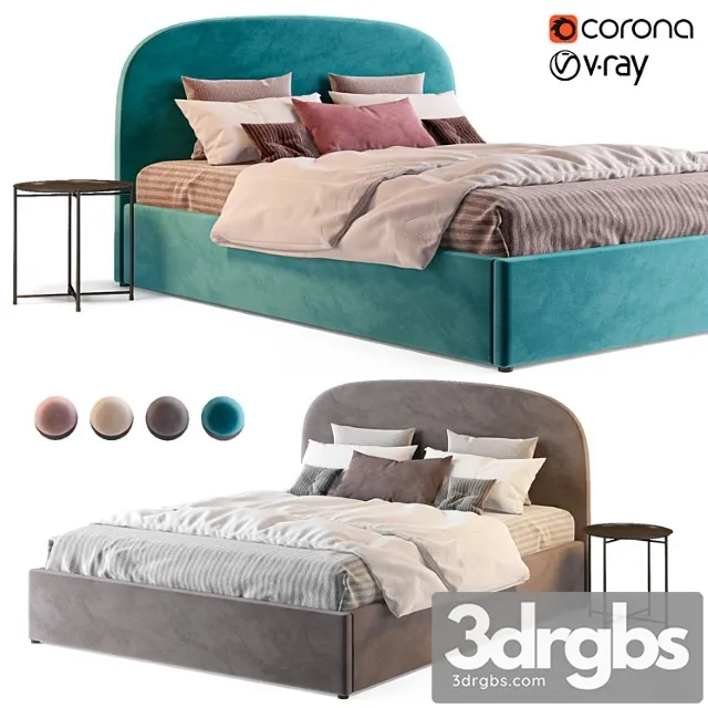 Bed Toulouse Divan Rou 3D Model Download