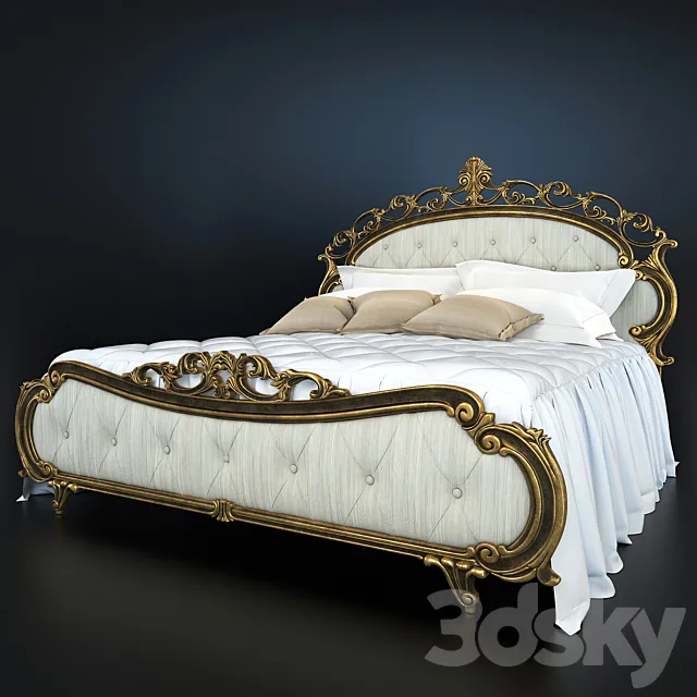 Bed Treci Cecchini Victoria Stucco 3DModel