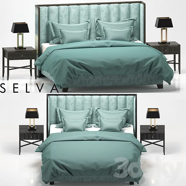 Bed TRUST Selva Philipp LETTI E COMODINI 3DModel