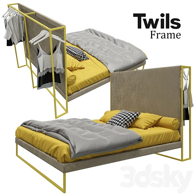 Bed Twils Frame 3D Model