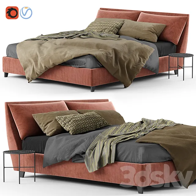 Bed Twils Lounnge Attico 3D Model Bed Twils Lounnge Attico 3D Model