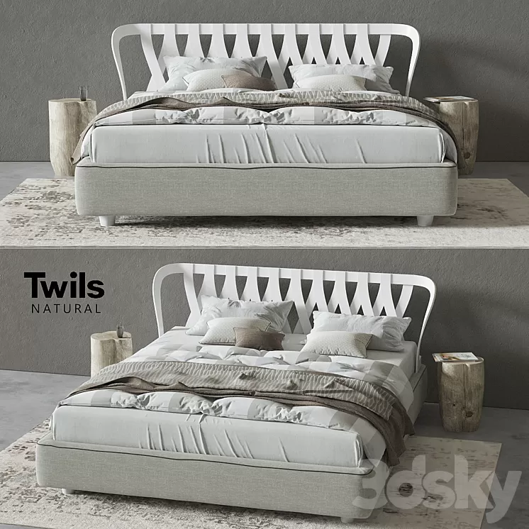 Bed Twils NATURAL 3D Model Bed Twils NATURAL 3D Model