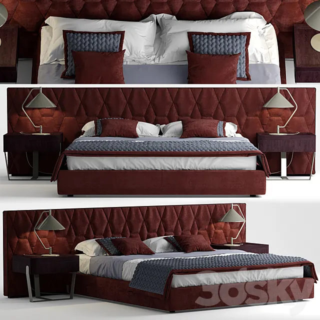 Bed ulivi cesar bed 3DModel Bed ulivi cesar bed 3DModel