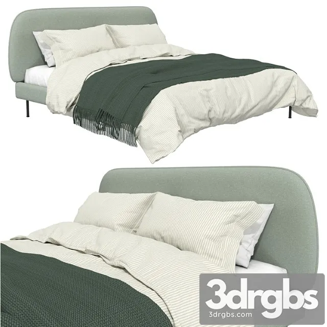 Bed Vadkheim Ikea Upholstered Bed Vadheim Ikea 3D Model Download