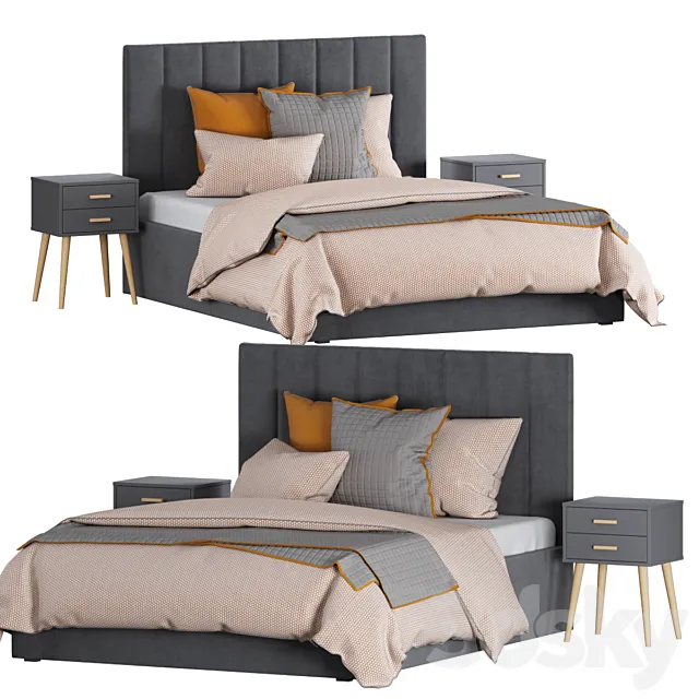 Bed Vega divan.ru 3D Model Bed Vega divan.ru 3D Model