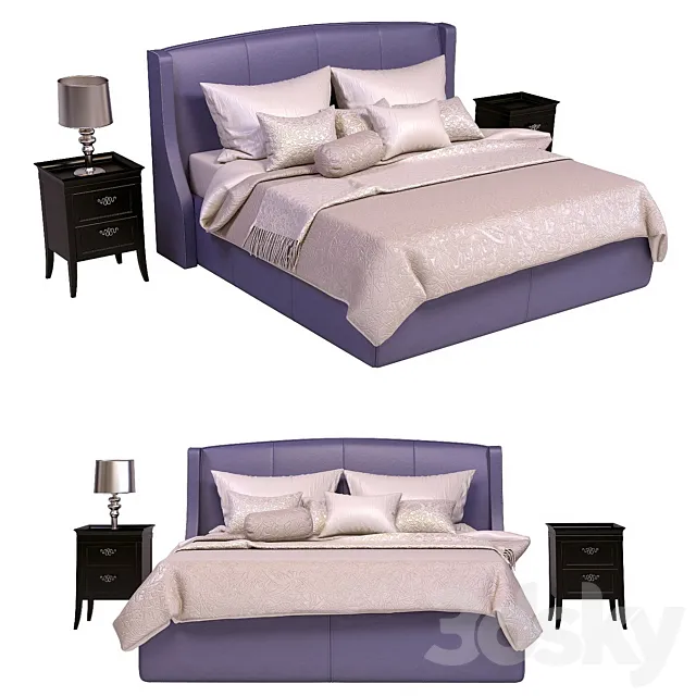 Bed Venice from Estetica 3DModel Bed Venice from Estetica 3DModel
