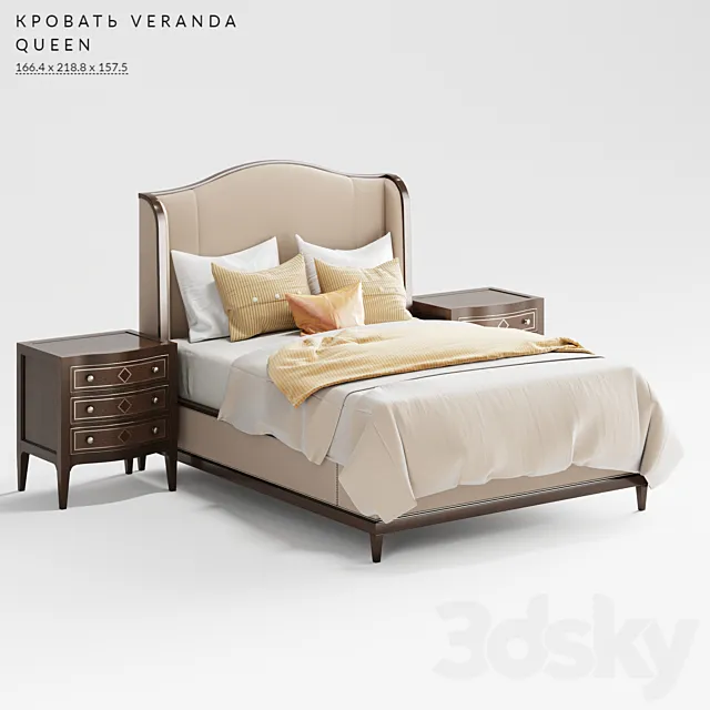 bed VERANDA QUEEN 3D Model bed VERANDA QUEEN 3D Model