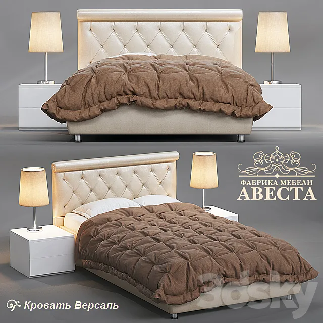 Bed “Versailles” 3DModel Bed “Versailles” 3DModel