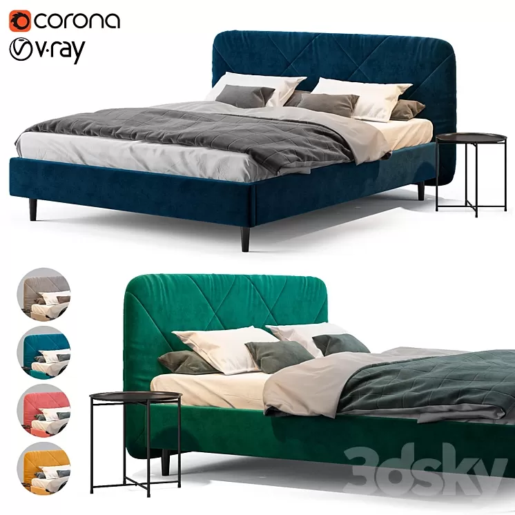 Bed Vesmar divan.ru 3D Model