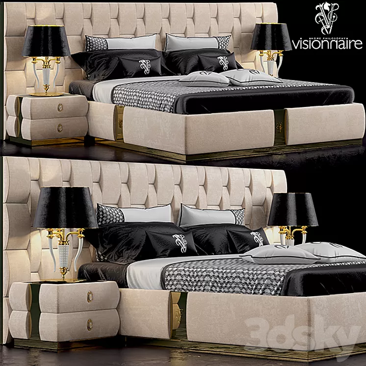 Bed visionnaire perkins 3D Model