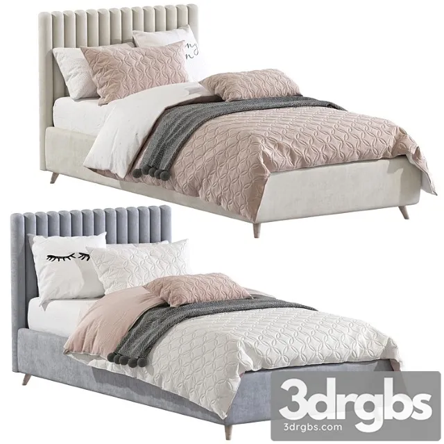 Bed with a soft headboard 7