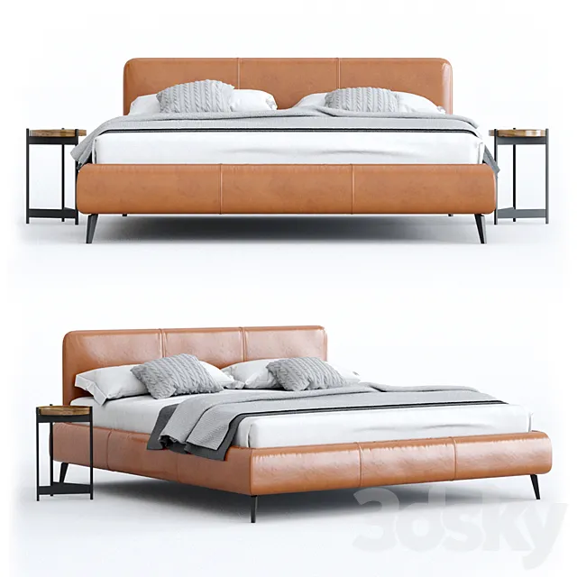 Bed with Aris grille. DITRE ITALIA factory. RELAX COLLECTION collection 3DModel Bed with Aris grille. DITRE ITALIA factory. RELAX COLLECTION collection 3DModel