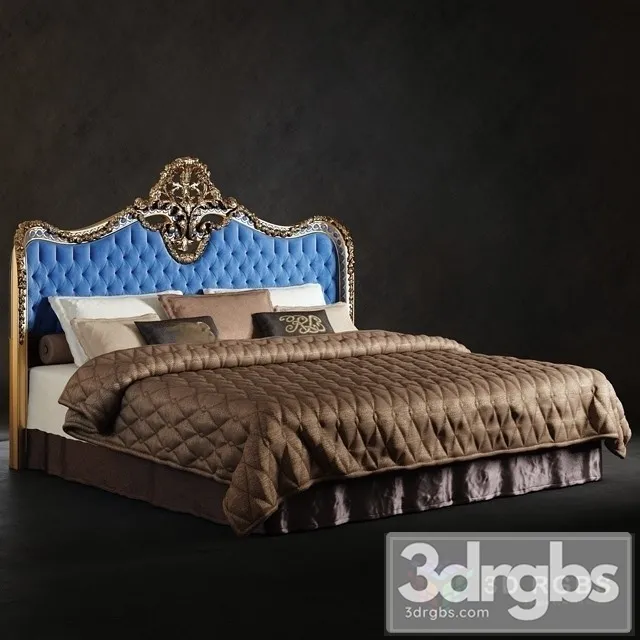 Bed With Oak Lucretia Heabord 3D Model Download