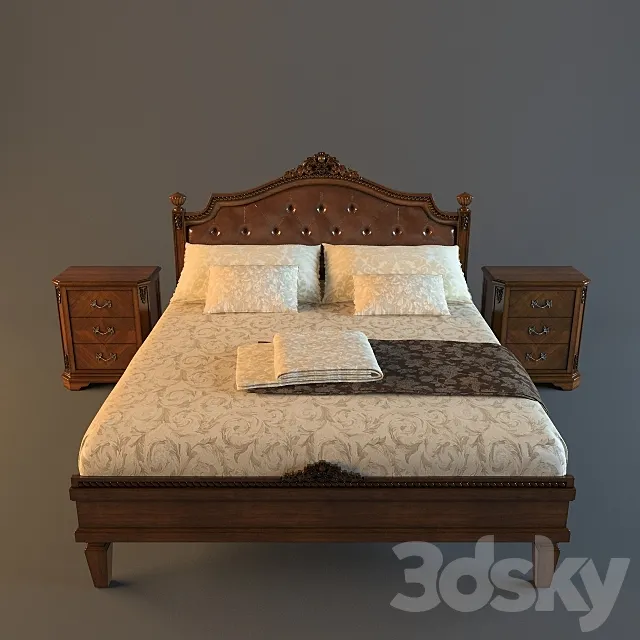 bed with thumbs Bamar 3DModel