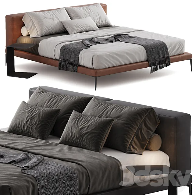 Bed Wittmann JOYCE CUSHION 3D Model Bed Wittmann JOYCE CUSHION 3D Model