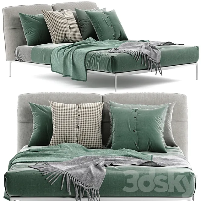 Bed YALE Mdfitalia 3DModel Bed YALE Mdfitalia 3DModel