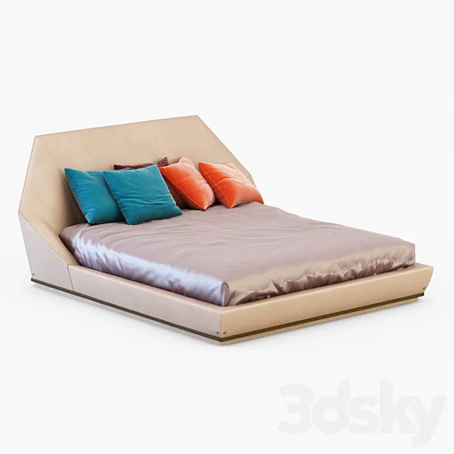 Bed Yume-Longhi 3D Model Bed Yume-Longhi 3D Model
