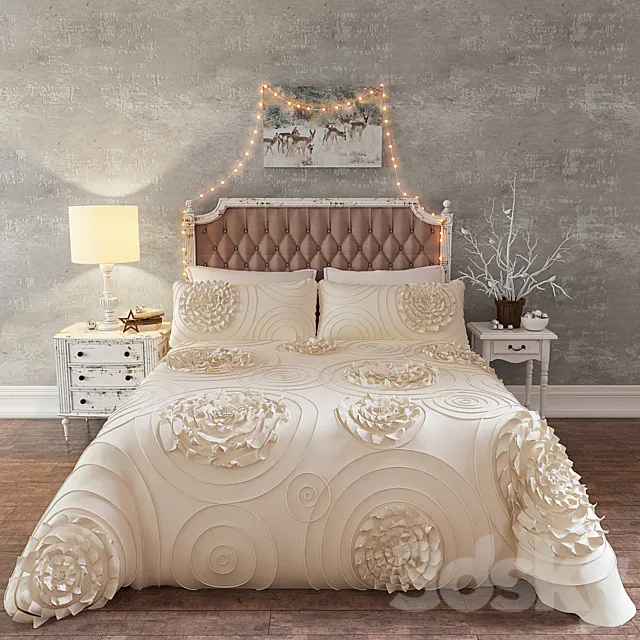 Bedding Set Lush Dekor Serena 3DModel