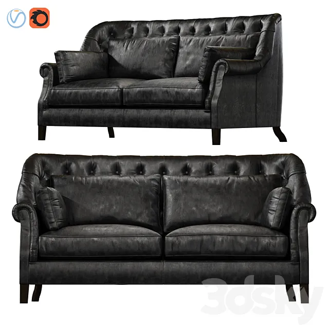 Bedford 2 Seater Timothy Oulton 3D Model