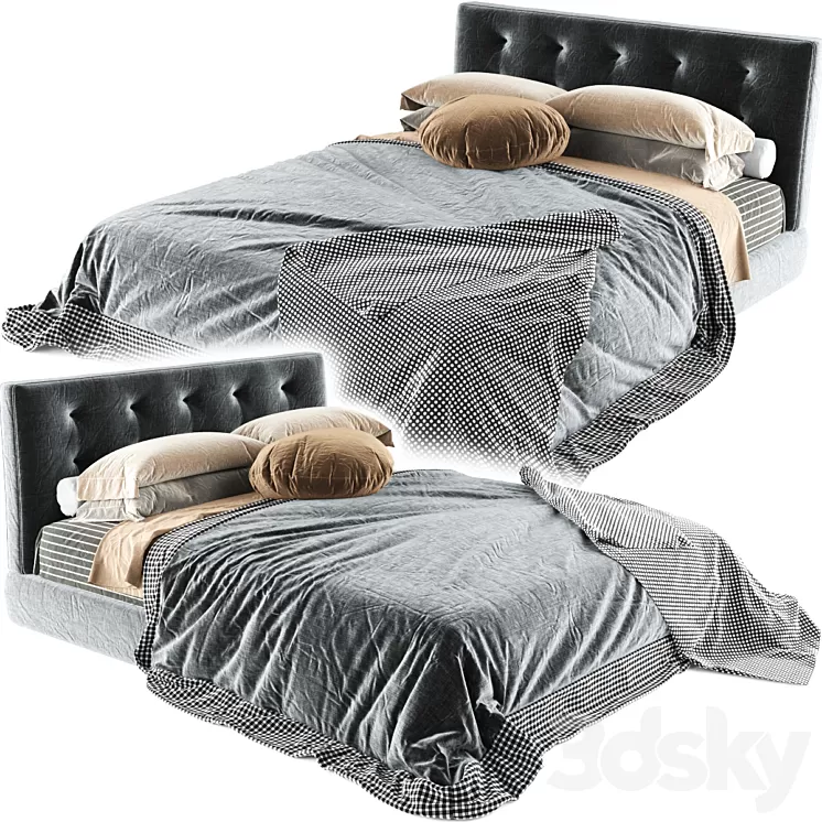 bedford bed minotti 3D Model