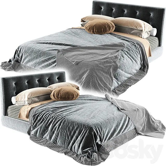 bedford bed minotti 3DModel bedford bed minotti 3DModel