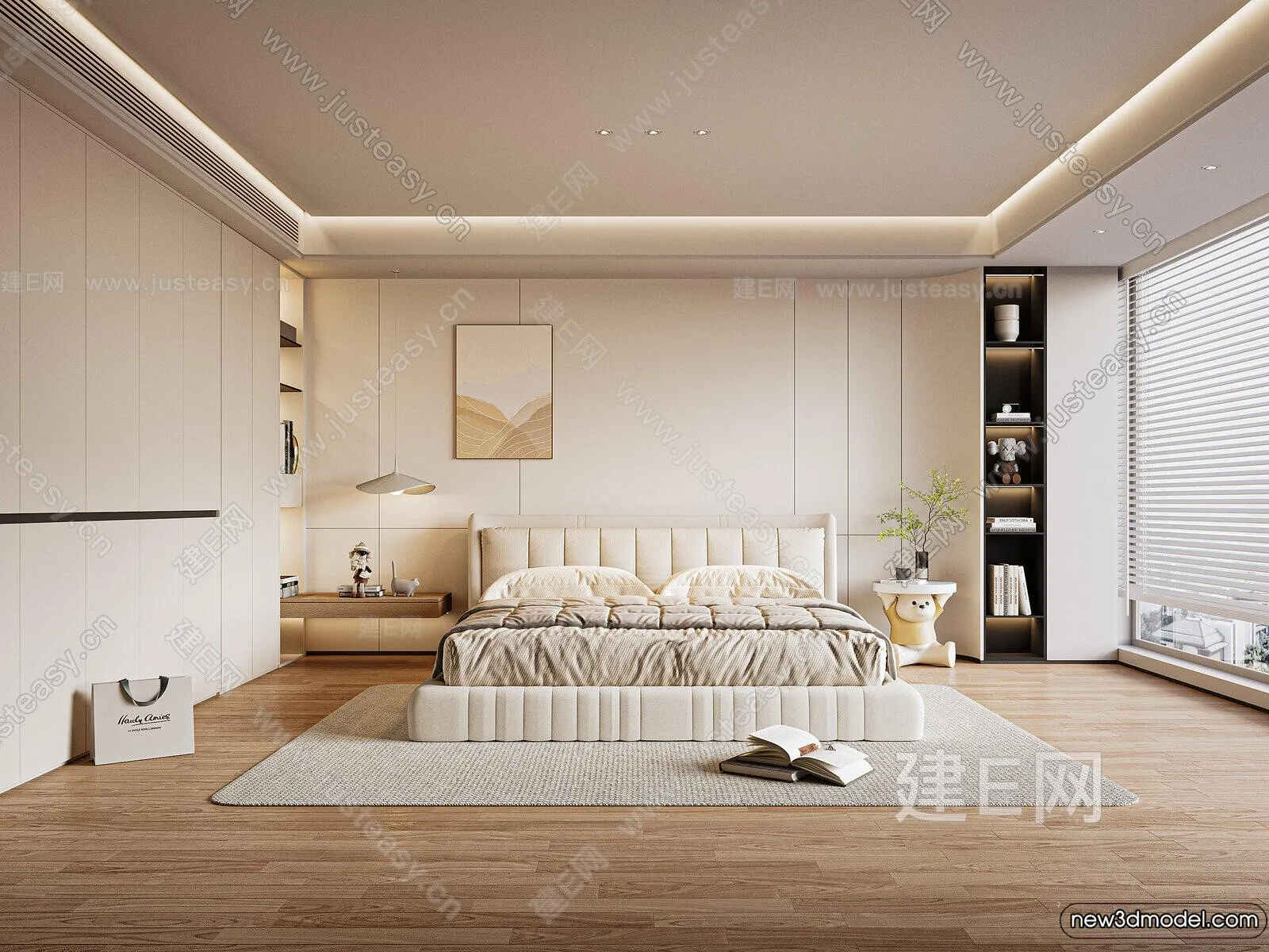 Bedroom – 3D Interior Scenes – Modern Style – 3D Models – 062 Bedroom – 3D Interior Scenes – Modern Style – 3D Models – 062