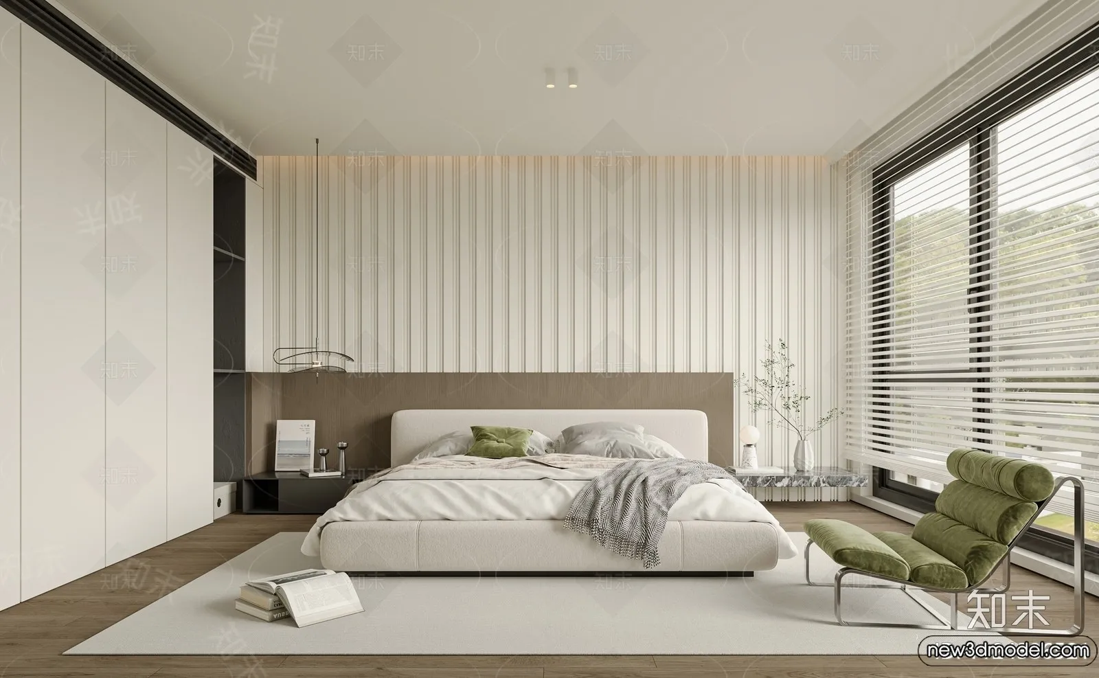 Bedroom – 3D Interior Scenes – Modern Style – 3D Models – 067 Bedroom – 3D Interior Scenes – Modern Style – 3D Models – 067