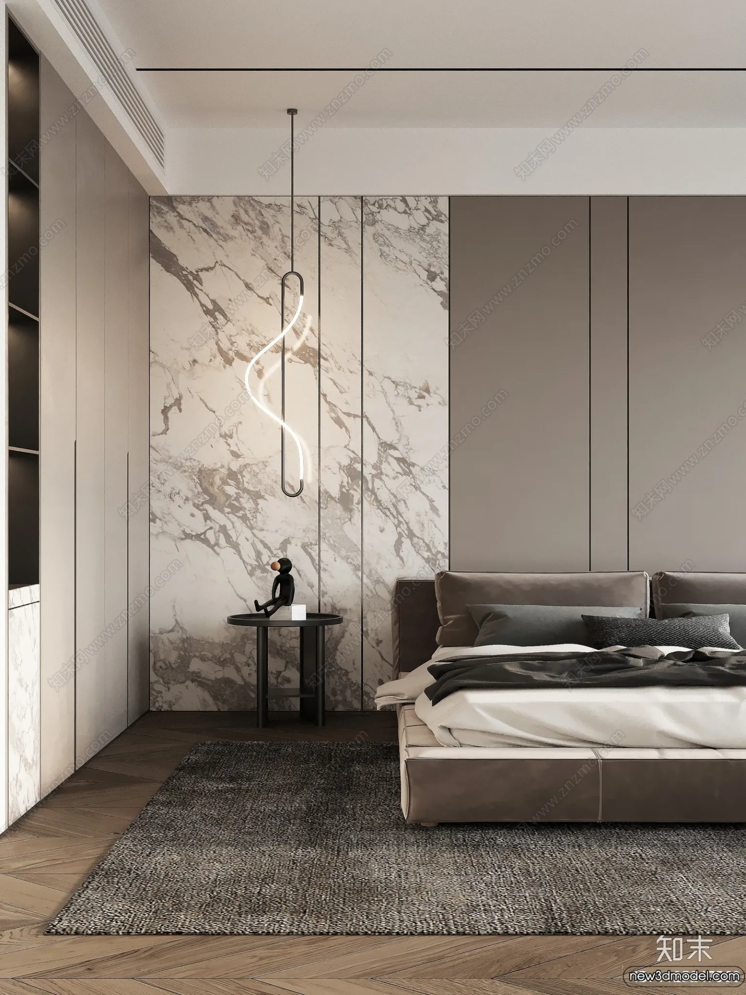 Bedroom – 3D Interior Scenes – Modern Style – 3D Models – 084 Bedroom – 3D Interior Scenes – Modern Style – 3D Models – 084