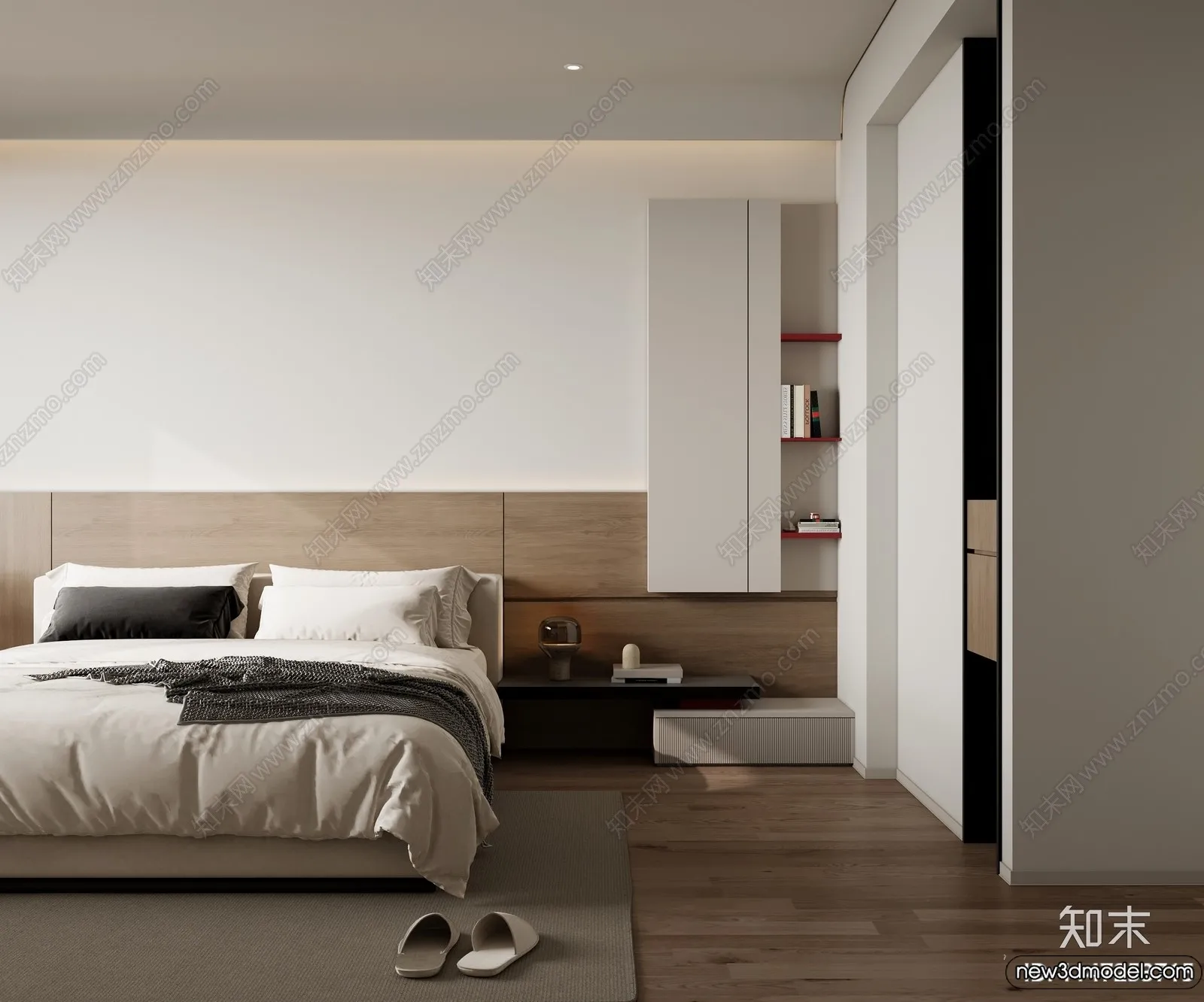 Bedroom – 3D Interior Scenes – Modern Style – 3D Models – 088 Bedroom – 3D Interior Scenes – Modern Style – 3D Models – 088