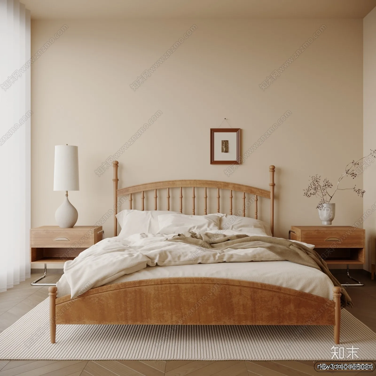 Bedroom – 3D Interior Scenes – Modern Style – 3D Models – 185 Bedroom – 3D Interior Scenes – Modern Style – 3D Models – 185