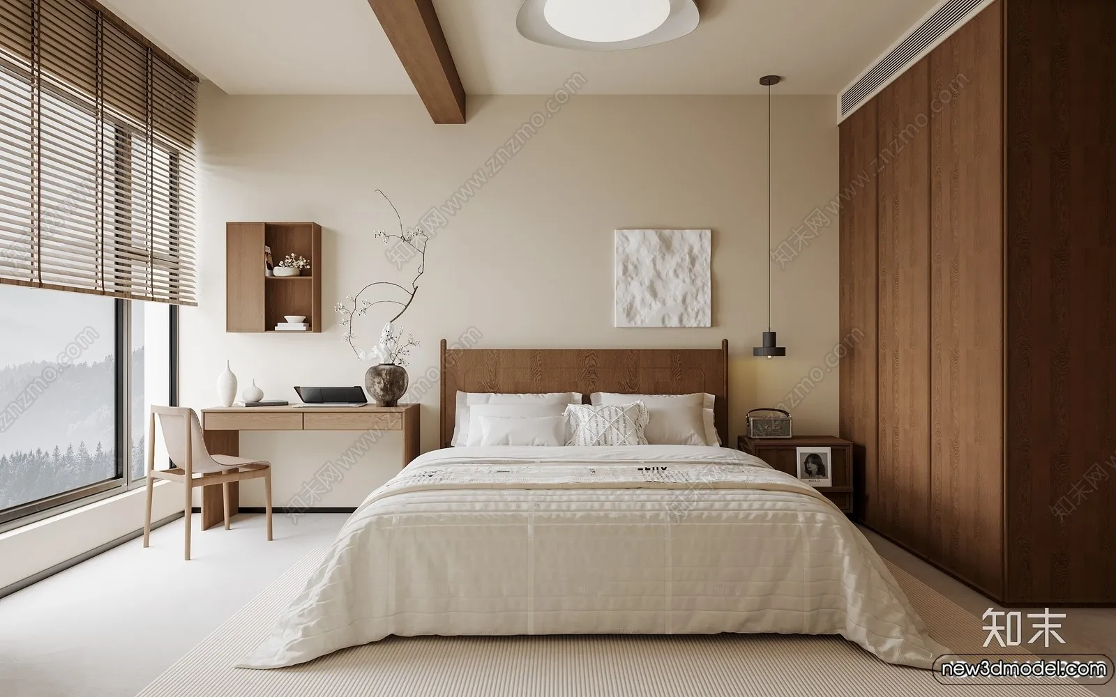 Bedroom – 3D Interior Scenes – Modern Style – 3D Models – 191 Bedroom – 3D Interior Scenes – Modern Style – 3D Models – 191