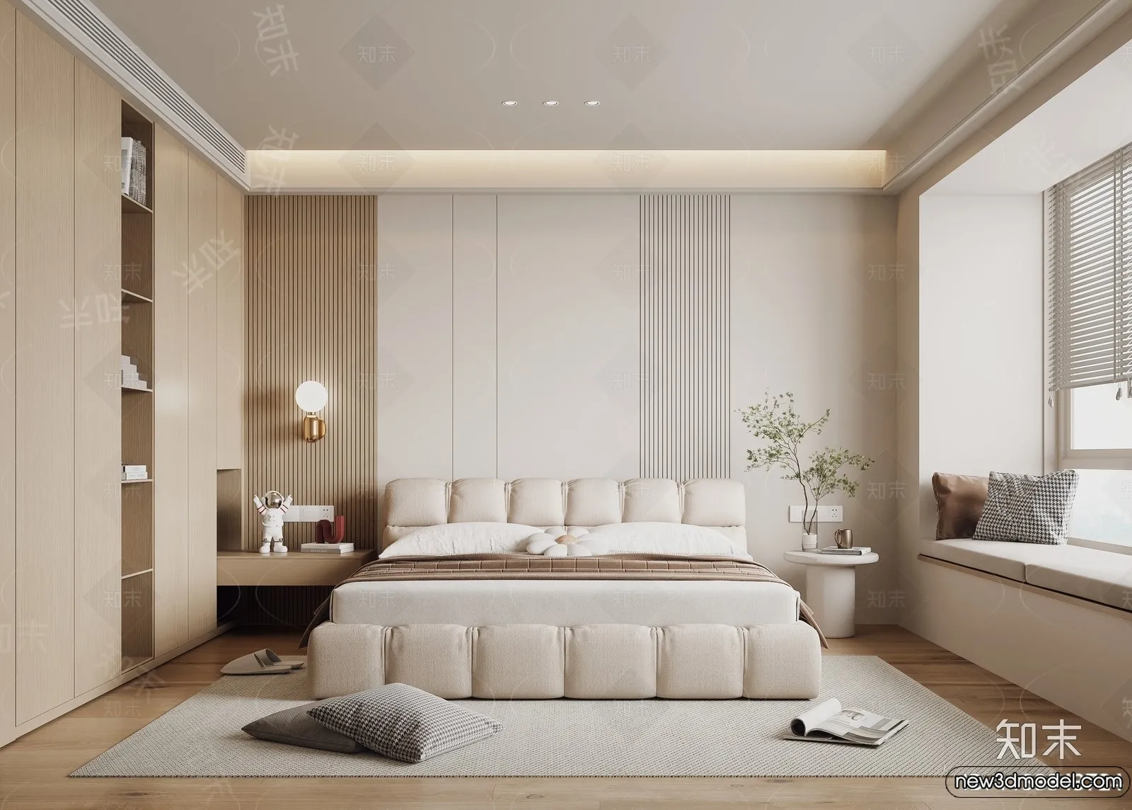 Bedroom – 3D Interior Scenes – Modern Style – 3D Models – 204 Bedroom – 3D Interior Scenes – Modern Style – 3D Models – 204