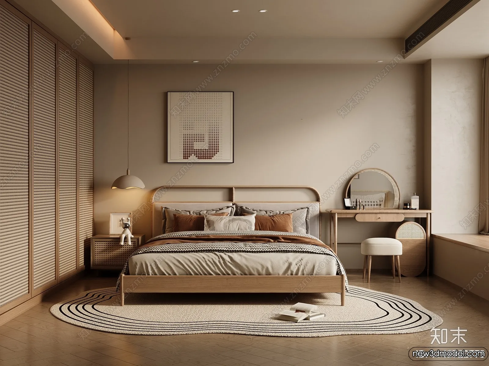 Bedroom – 3D Interior Scenes – Modern Style – 3D Models – 210 Bedroom – 3D Interior Scenes – Modern Style – 3D Models – 210