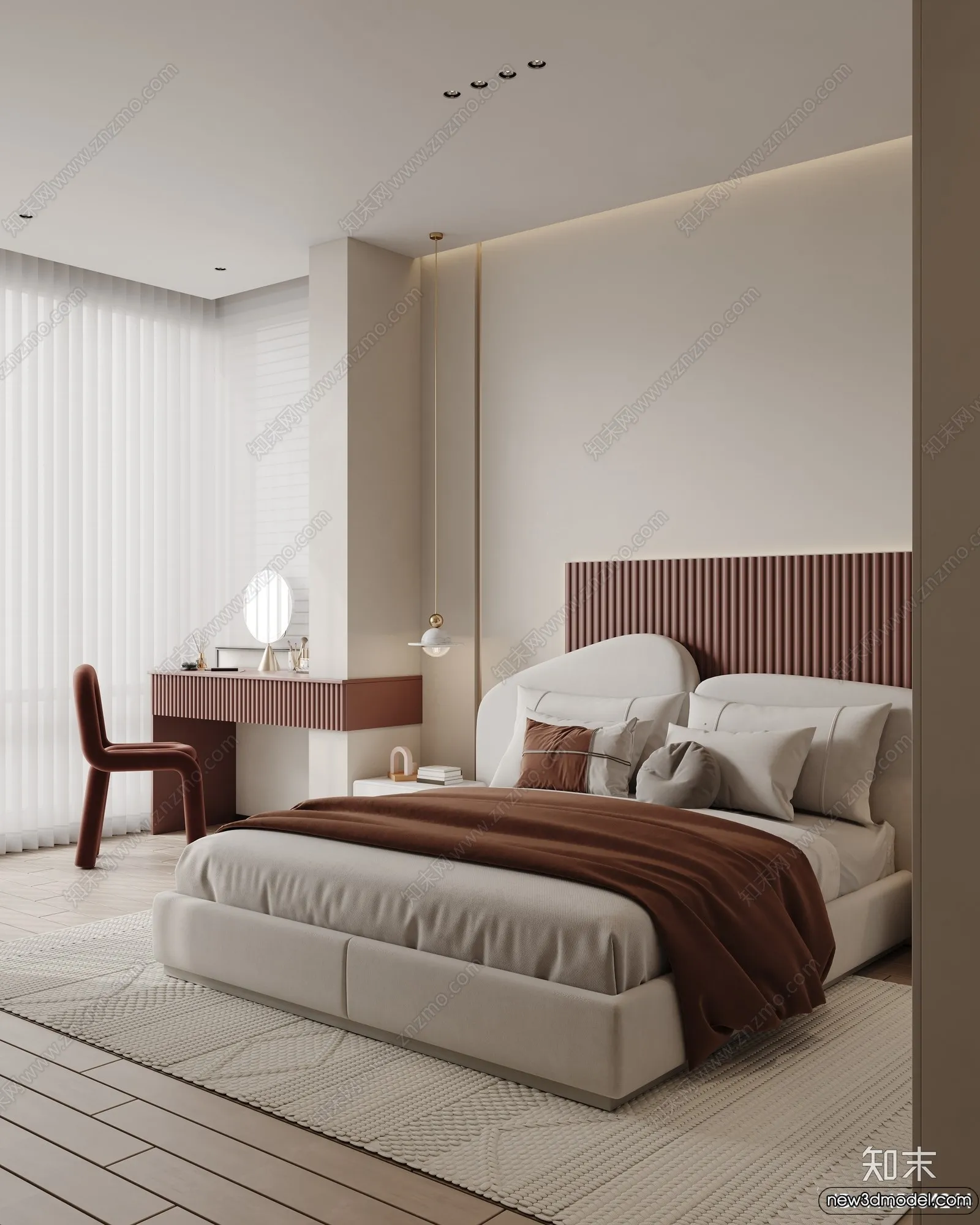 Bedroom – 3D Interior Scenes – Modern Style – 3D Models – 211 Bedroom – 3D Interior Scenes – Modern Style – 3D Models – 211