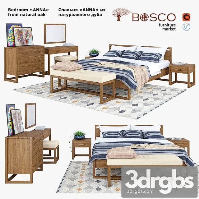 Bedroom anna 2 3D Model Download